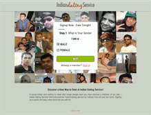 Tablet Screenshot of indiandatingservice.com